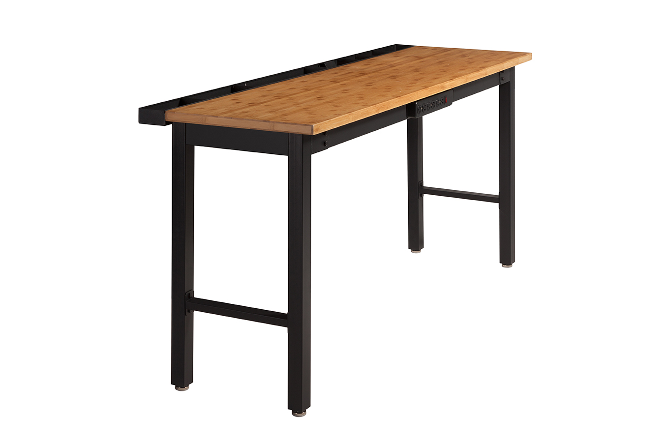 NewAge Products 72 in Workbench with Bamboo Top and Powerbar