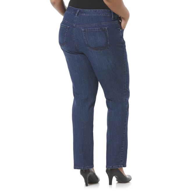 Gloria Vanderbilt Women's Plus Super Amanda Slim Leg Jeans