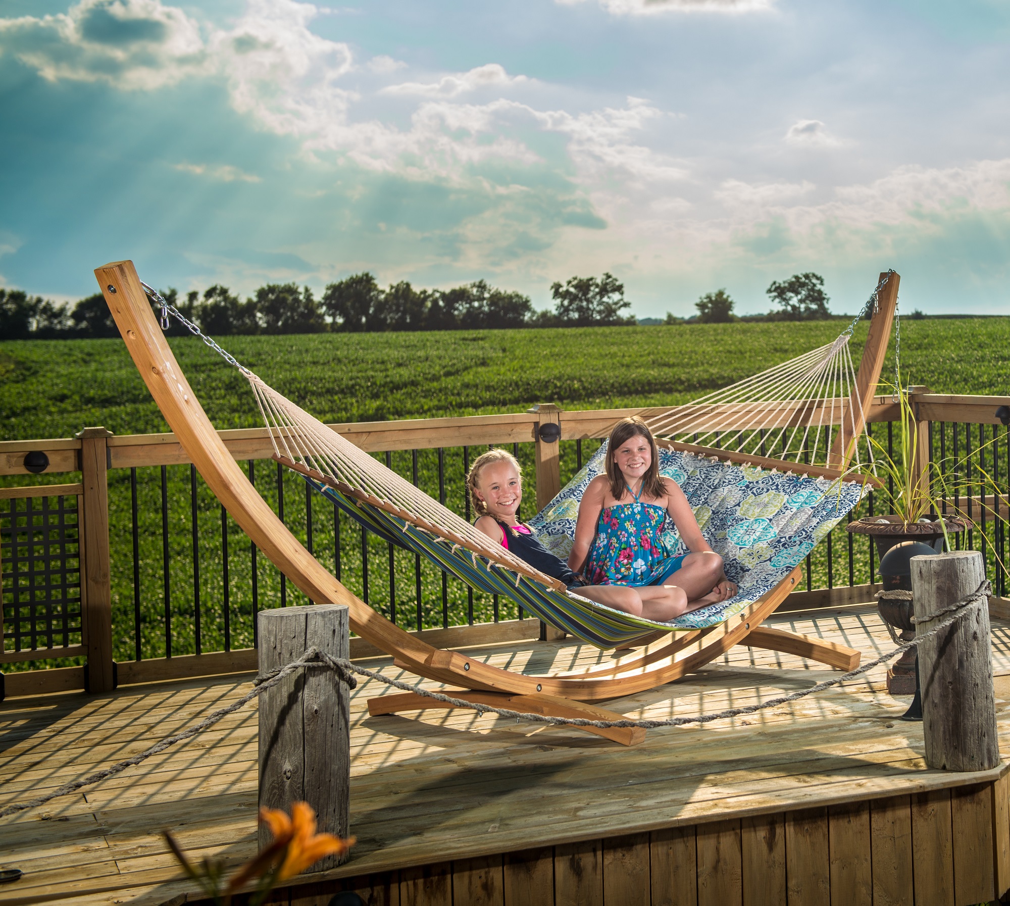 Quilted Fabric Hammock - Double