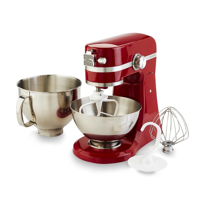Kenmore Elite - 216901-R - 5 Qt 400 Watt Red Stand Mixer with Extra 3