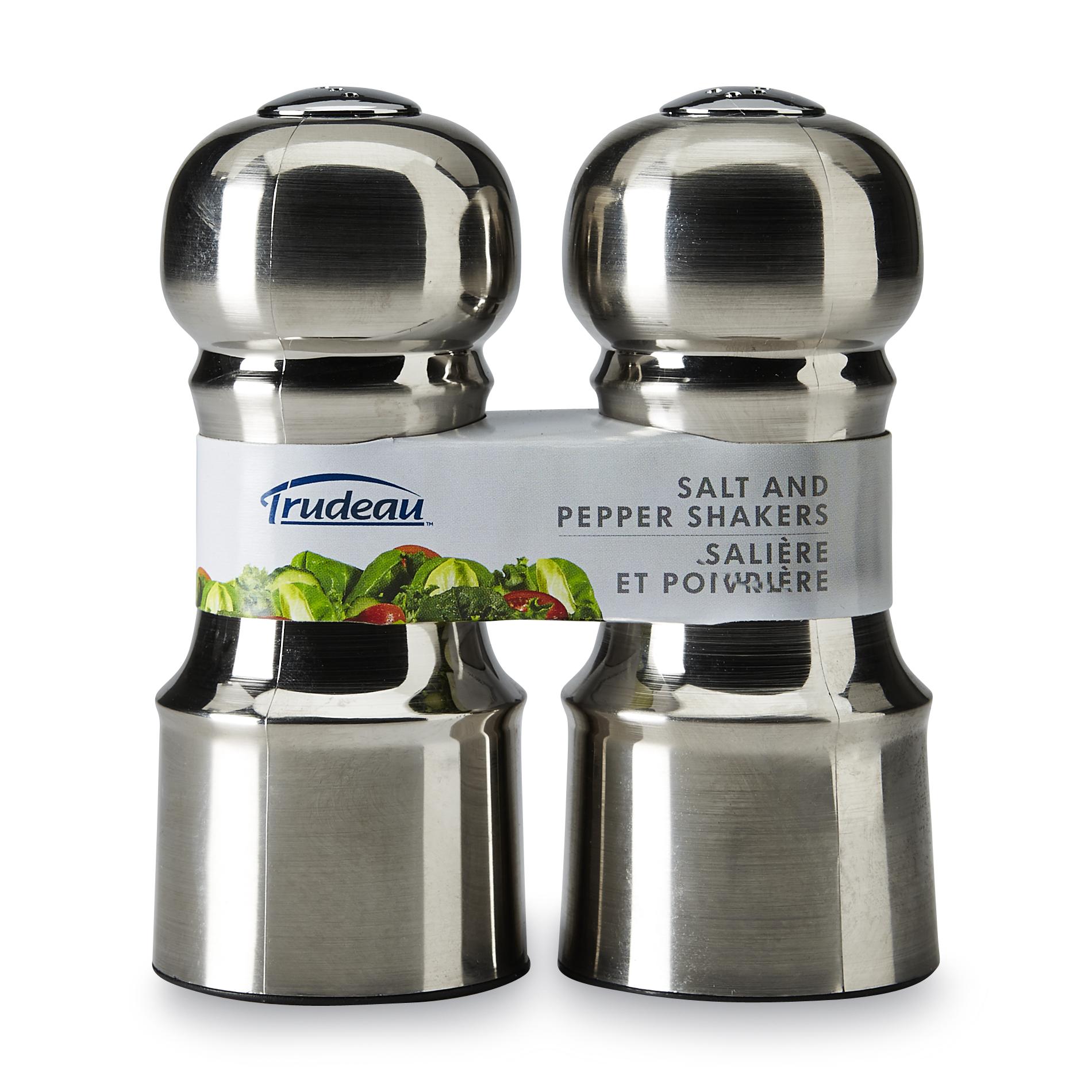 Salt And Pepper Set Modern Stainless Steel Salt \u0026 Pepper Shakers - Glass  Bottom With Smart 'S' \u0026 'P' Lids Metal Salt And Pepper Shakers, image size:1900x1900