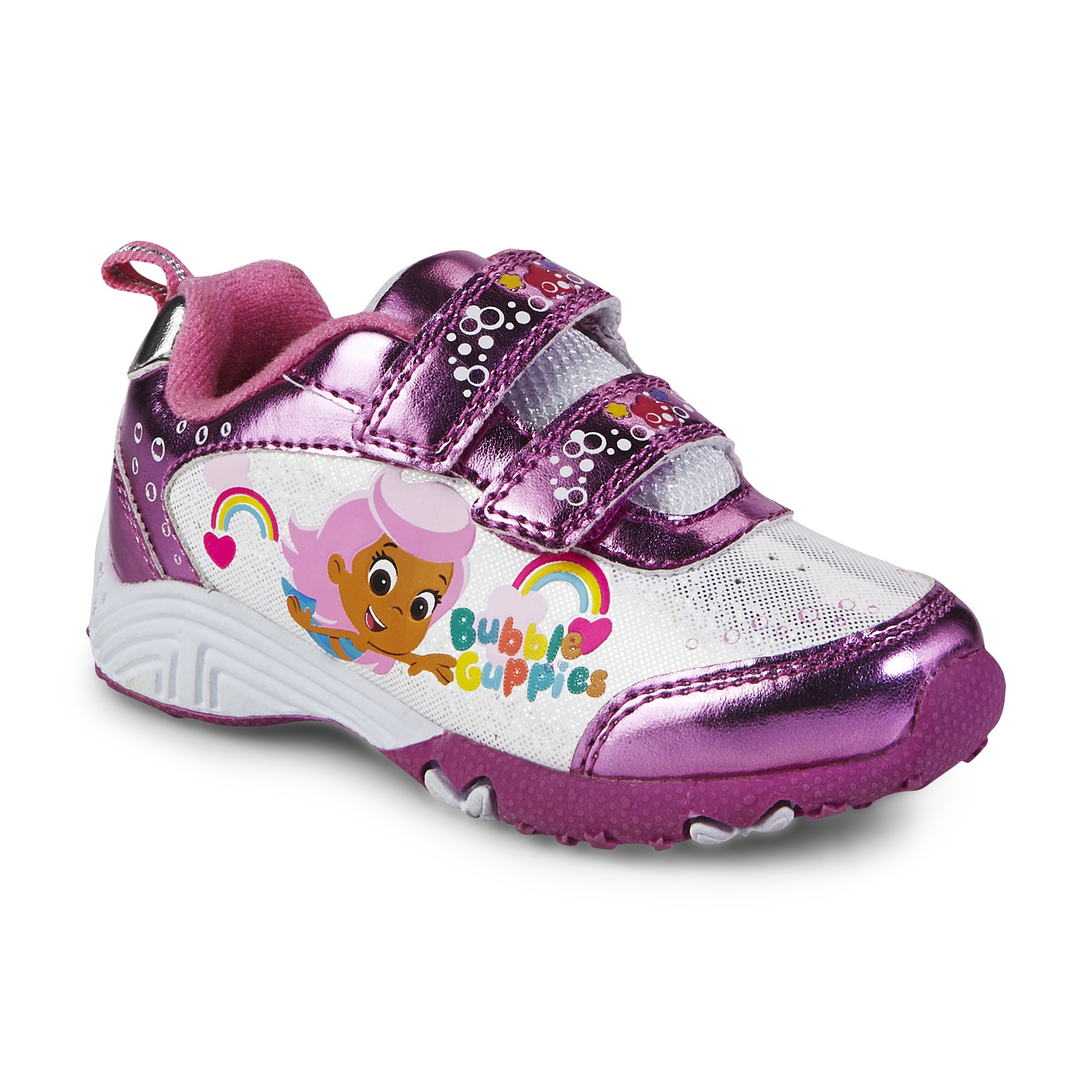Disney Toddler Girl�s Bubble Guppies Pink/White Athletic
