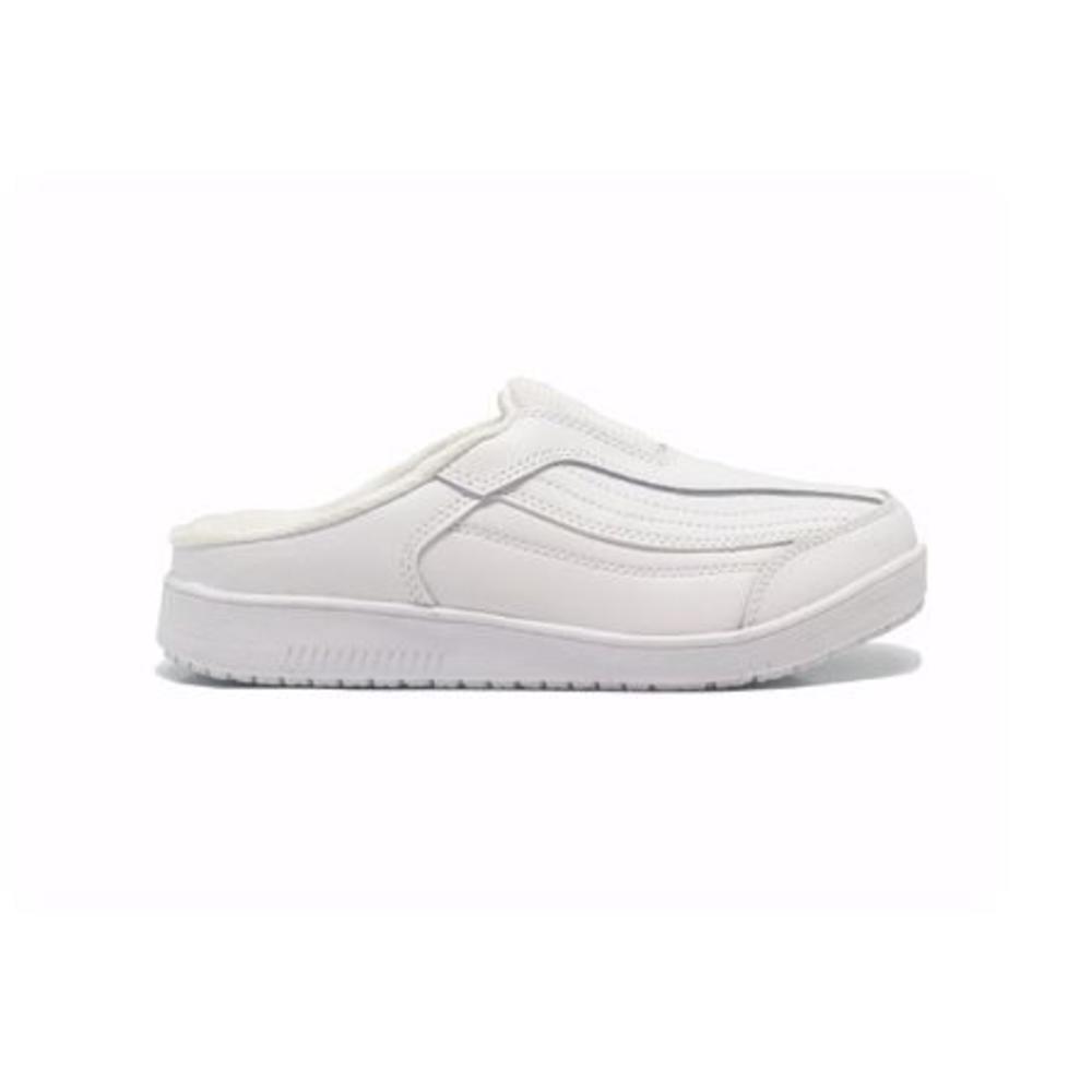 Women&#39;s Slip-Resistant Athletic Open-Back Work Shoes #255 White