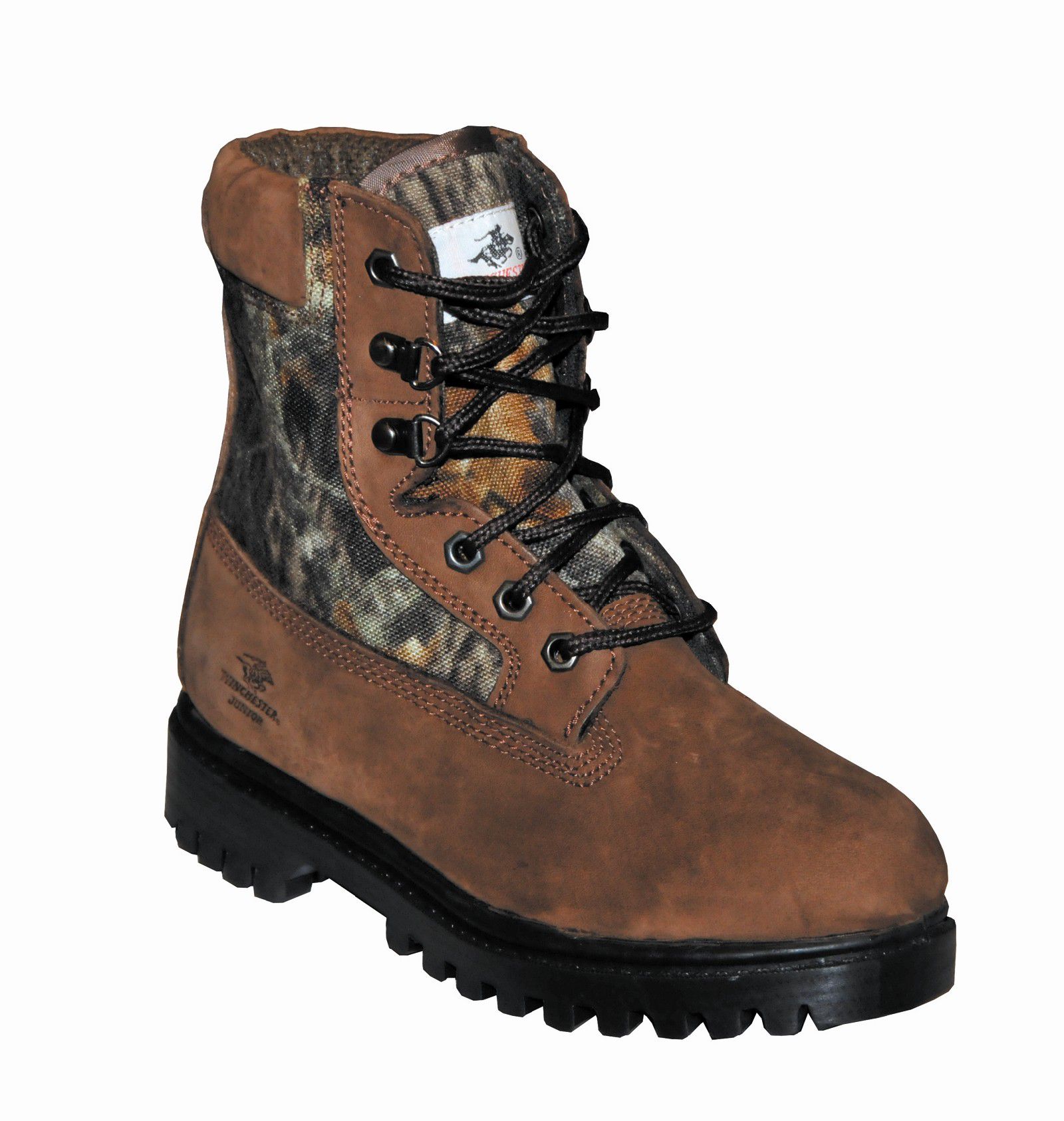 Boy&#39;s Winchester Brown and Mossy Oak Break Up Hunting Boot