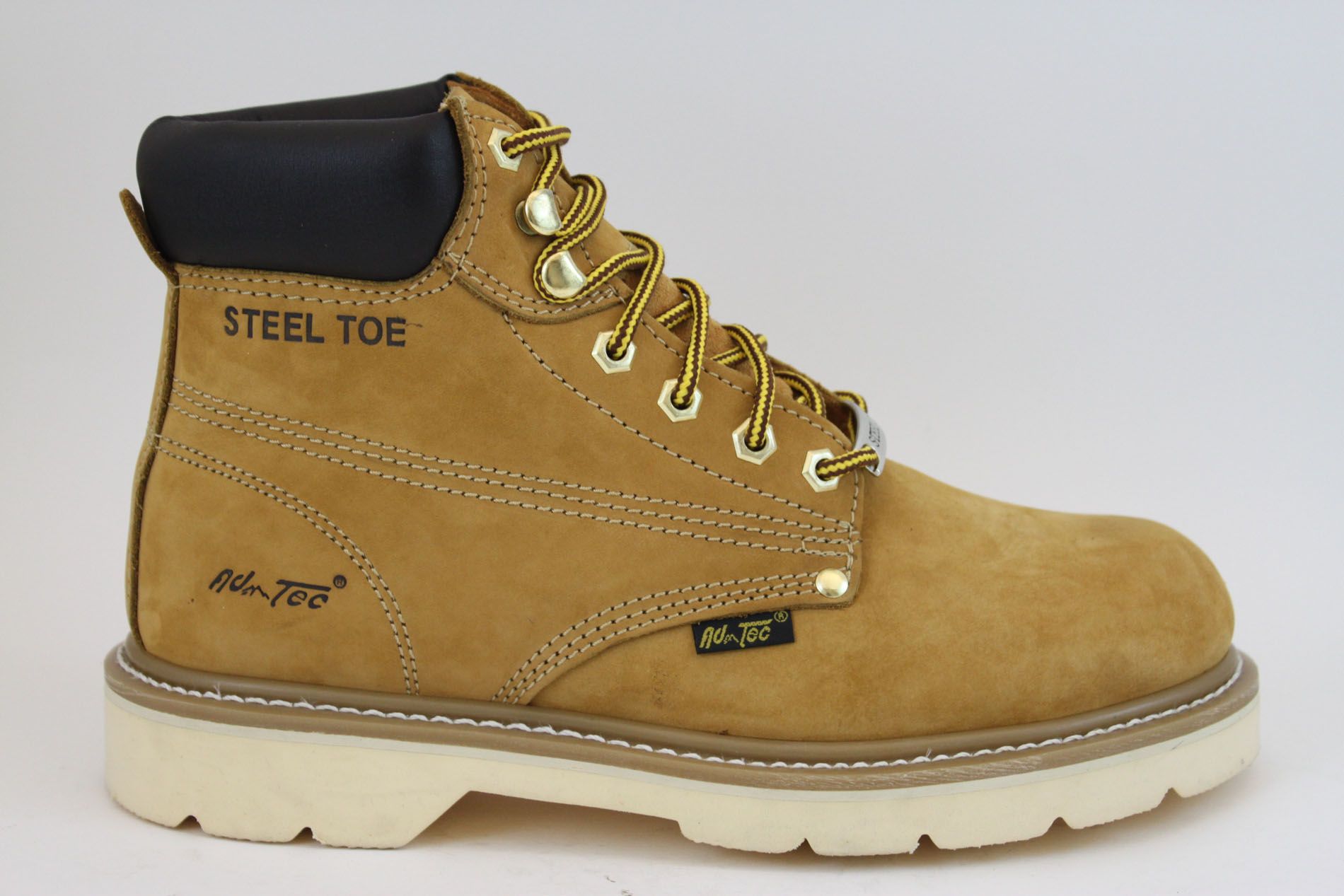 AdTec Men's 6" Steel Toe Work Boots,Nubuck Tan at Kmart.com