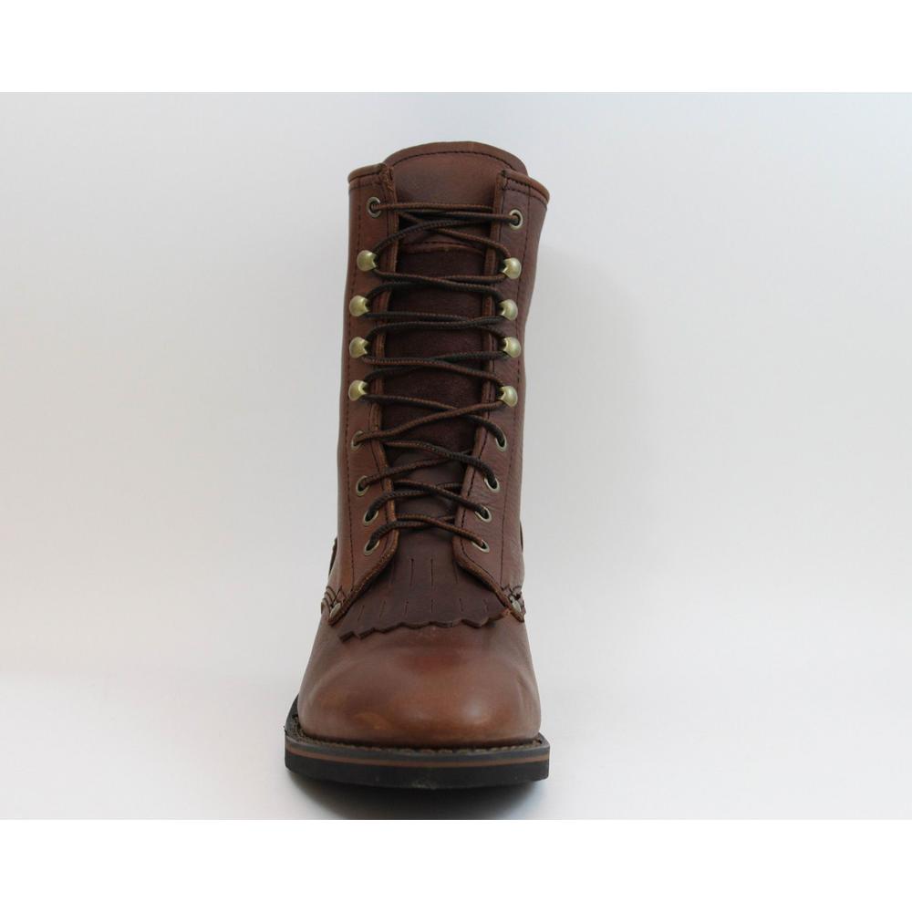 Men's 9" Western Packer Boots Tumble Brown