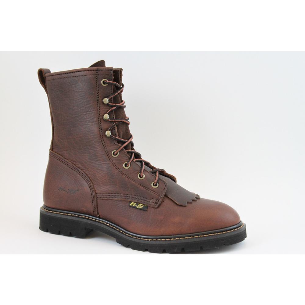 Men's 9" Western Lacer Boots Tumble Brown