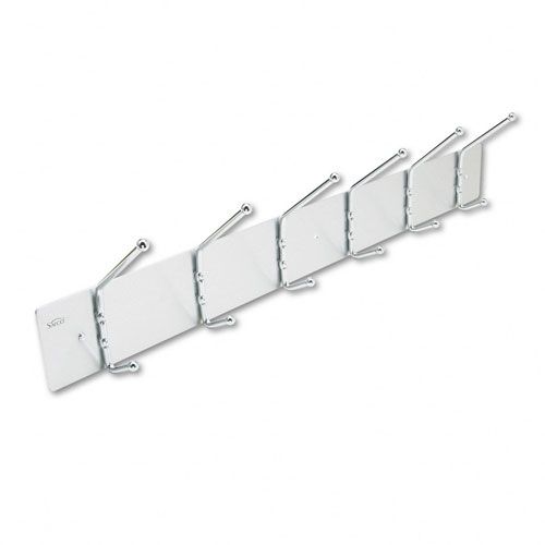 Safco Wall Rack, 6 Double-Hooks, Black/Satin Aluminum at Kmart.com