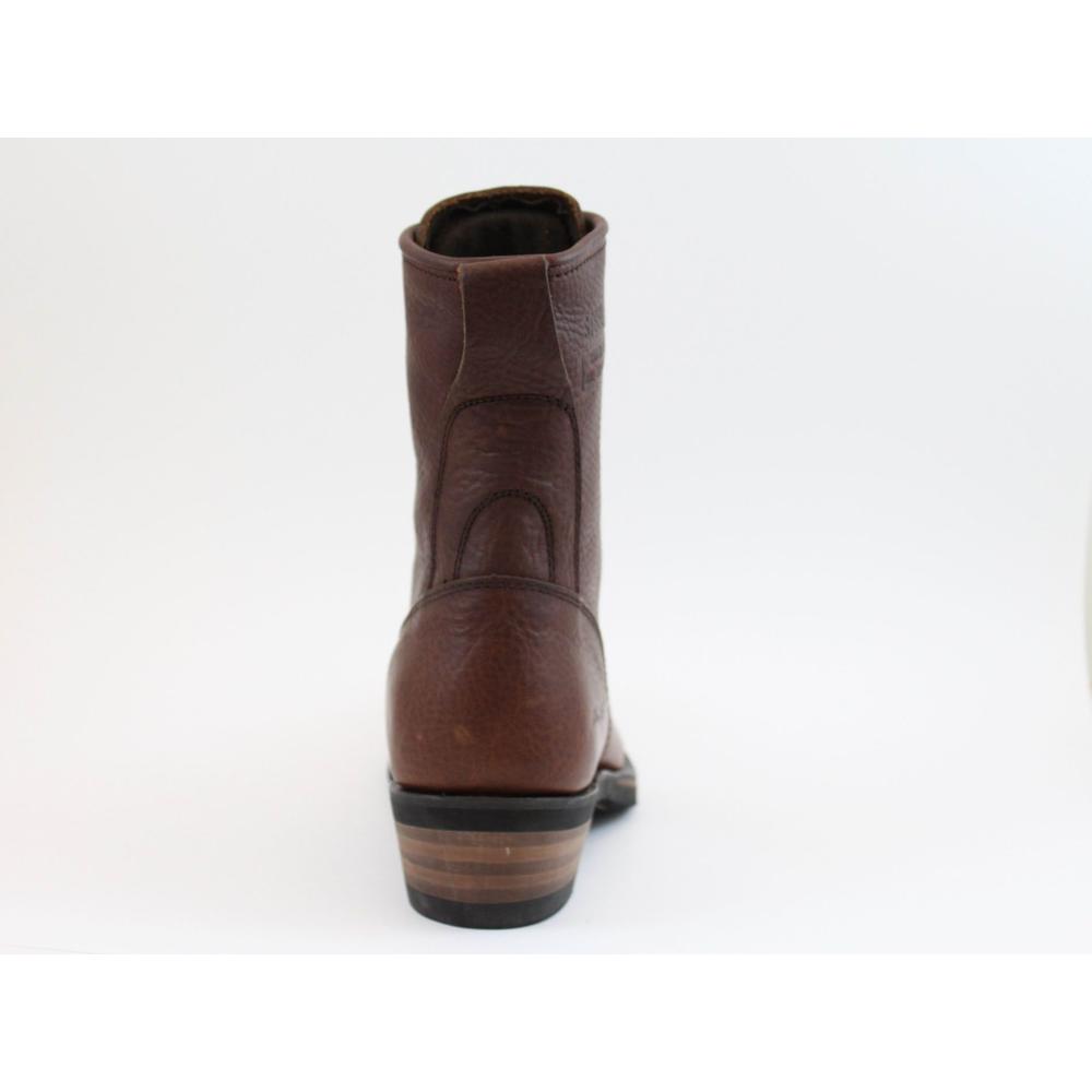 Men's 9" Western Steel Toe Packer Boots Tumble Brown