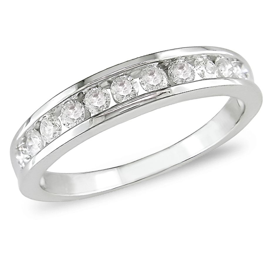 1/2 CTTW Diamond Eternity Ring in 14k White Gold