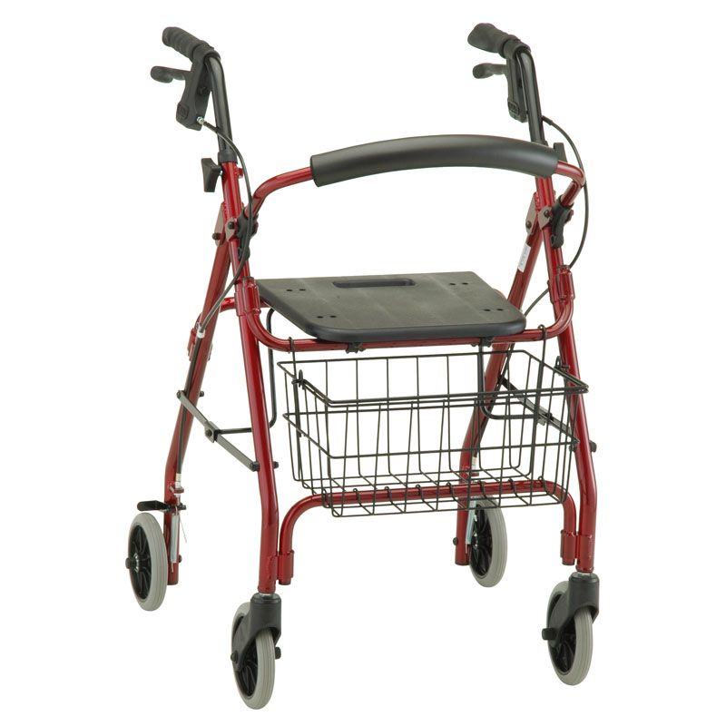 Medline Guardian Envoy 460 Economy Rolling WalkerRed Health