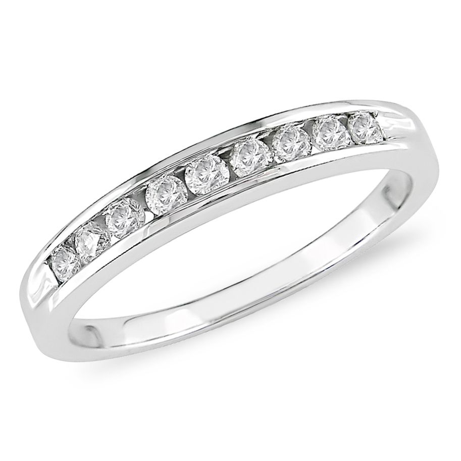 1/4 CTTW Diamond Eternity Ring in 14k White Gold