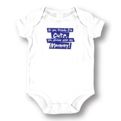 Unisex See My Mommy Baby Romper