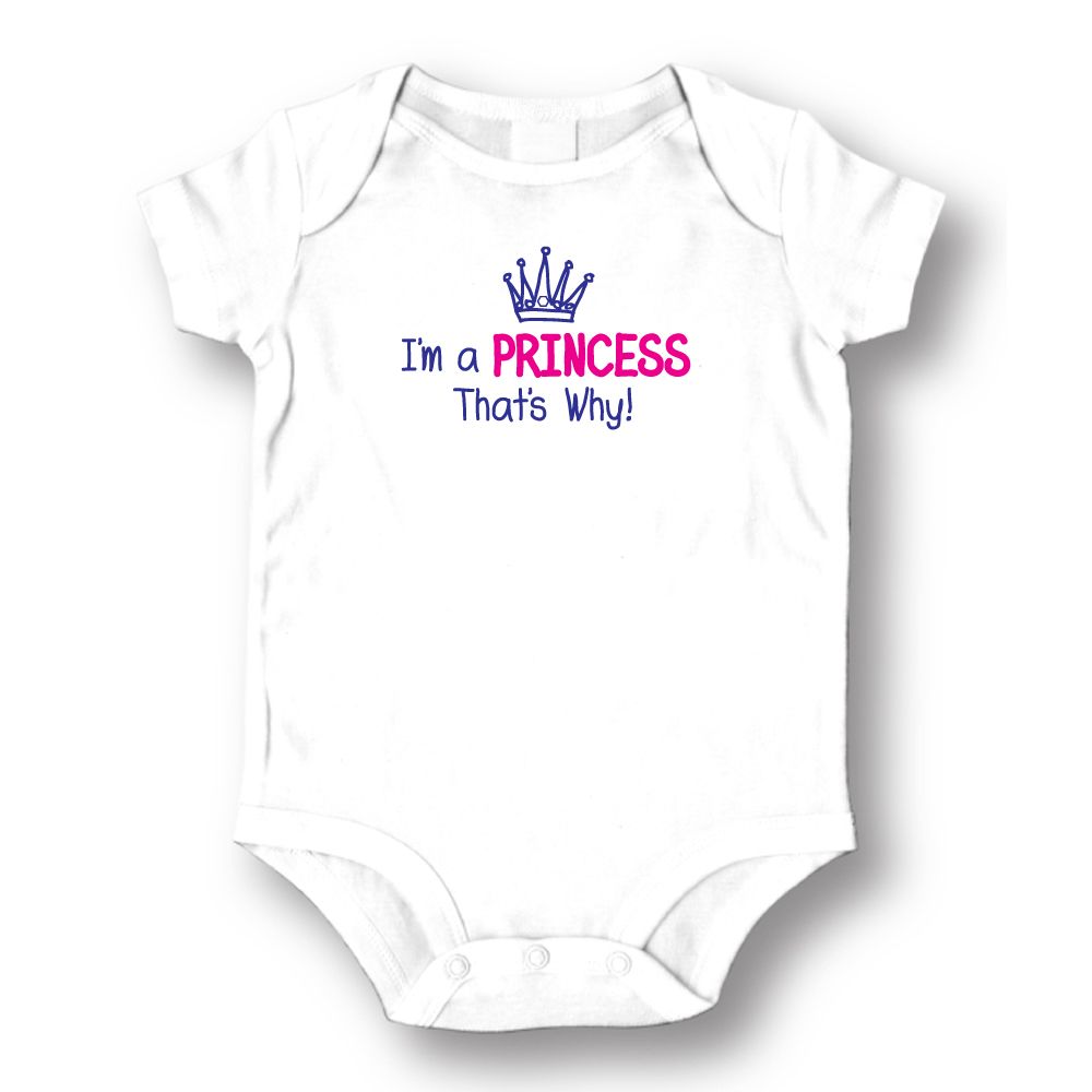 Girls Princess That's Why Baby Romper