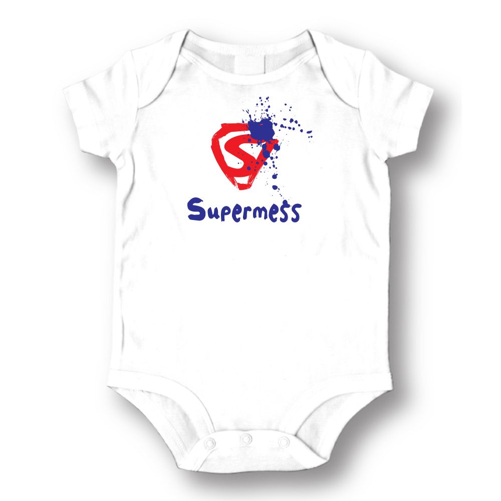 Unisex Supermess Baby Romper