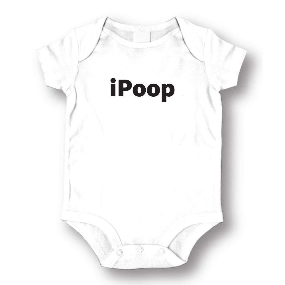 Unisex iPoop Baby Romper