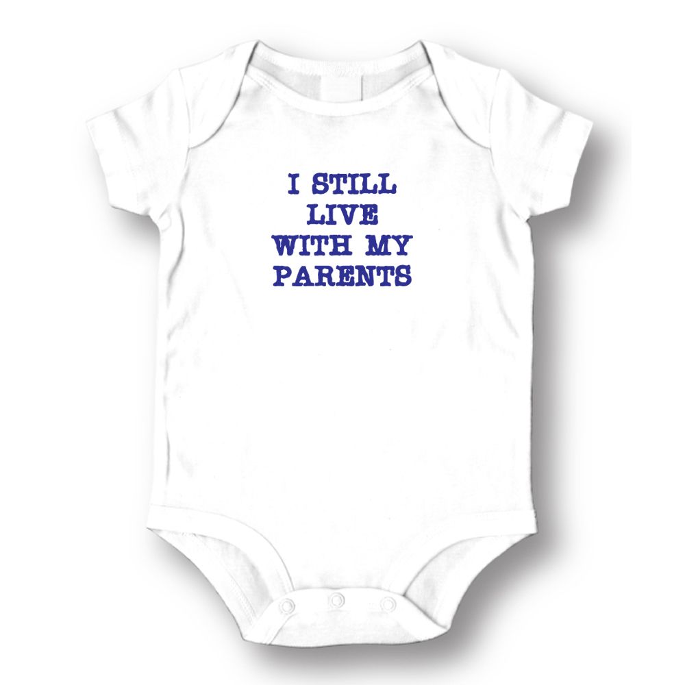 Unisex Live With My Parents Baby Romper