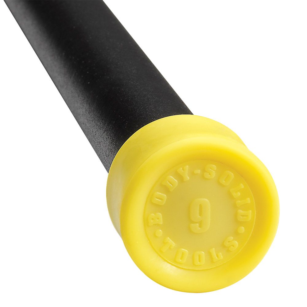 Body Solid BSTFB9 9 lb. Yellow Padded Weighted Bar at Kmart.com