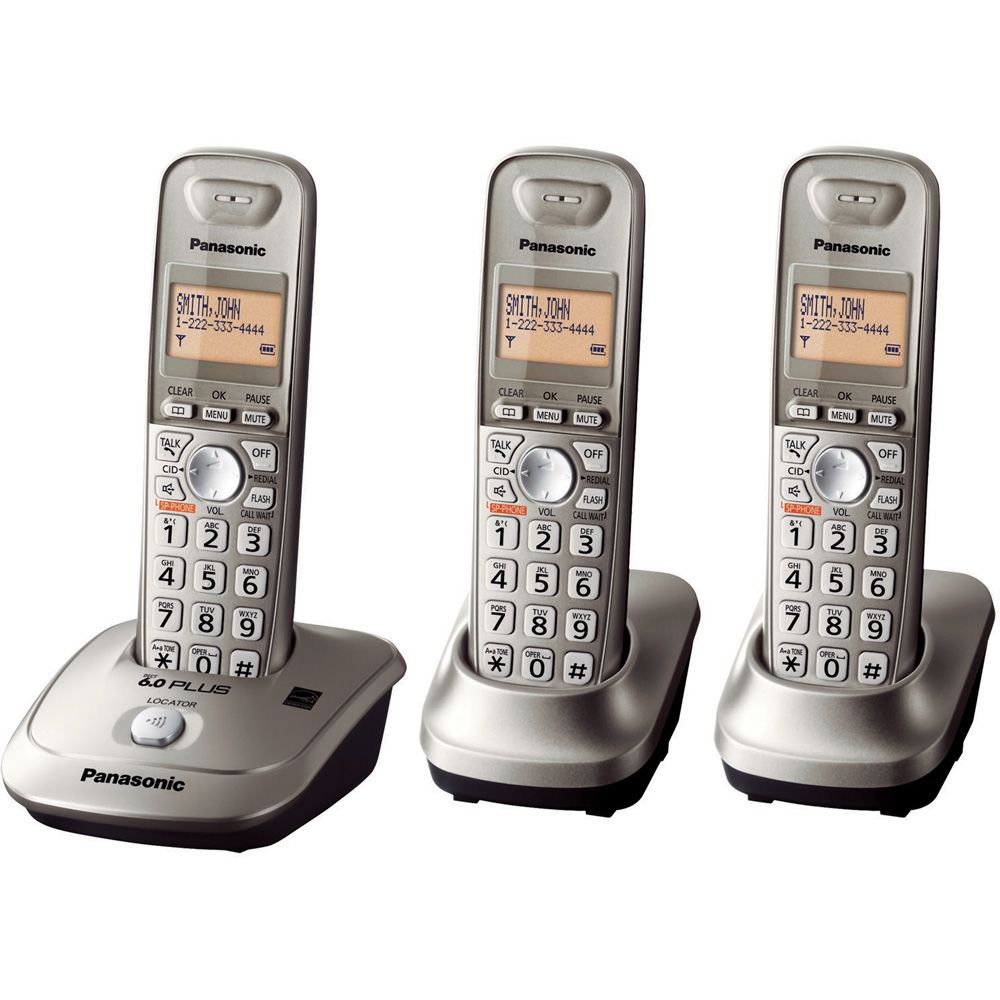 Panasonic KX-TG4013N DECT 6.0 Plus 1.9 GHZ Expandable Digital Cordless Phone with 3 Handsets Other