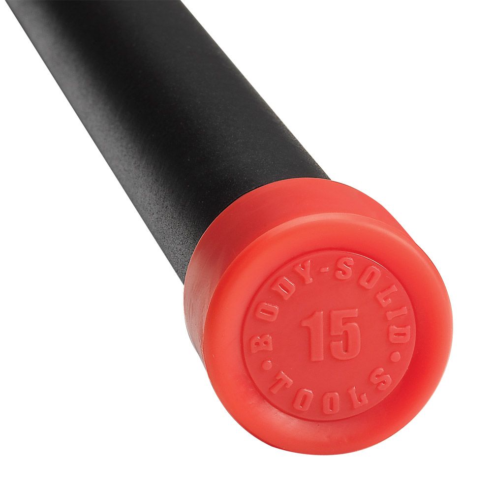 Body Solid BSTFB15 15 lb. Red Padded Weighted Bar at Kmart.com