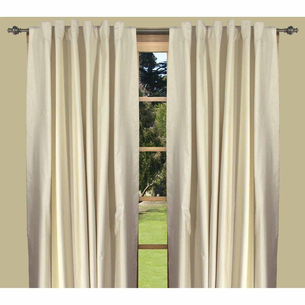 Elegance Insulated/Thermal foam-backed curtain panel with rod pocket and  back tabs