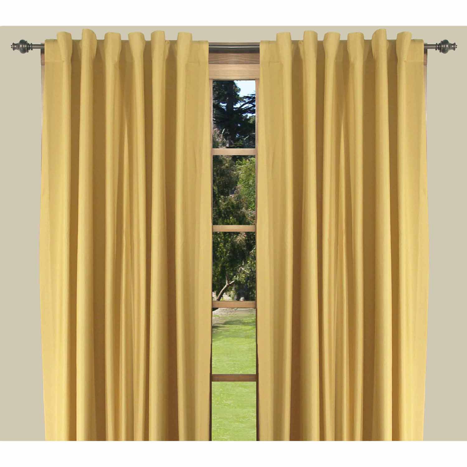 Elegance Insulated/Thermal foam-backed curtain panel with rod pocket and  back tabs