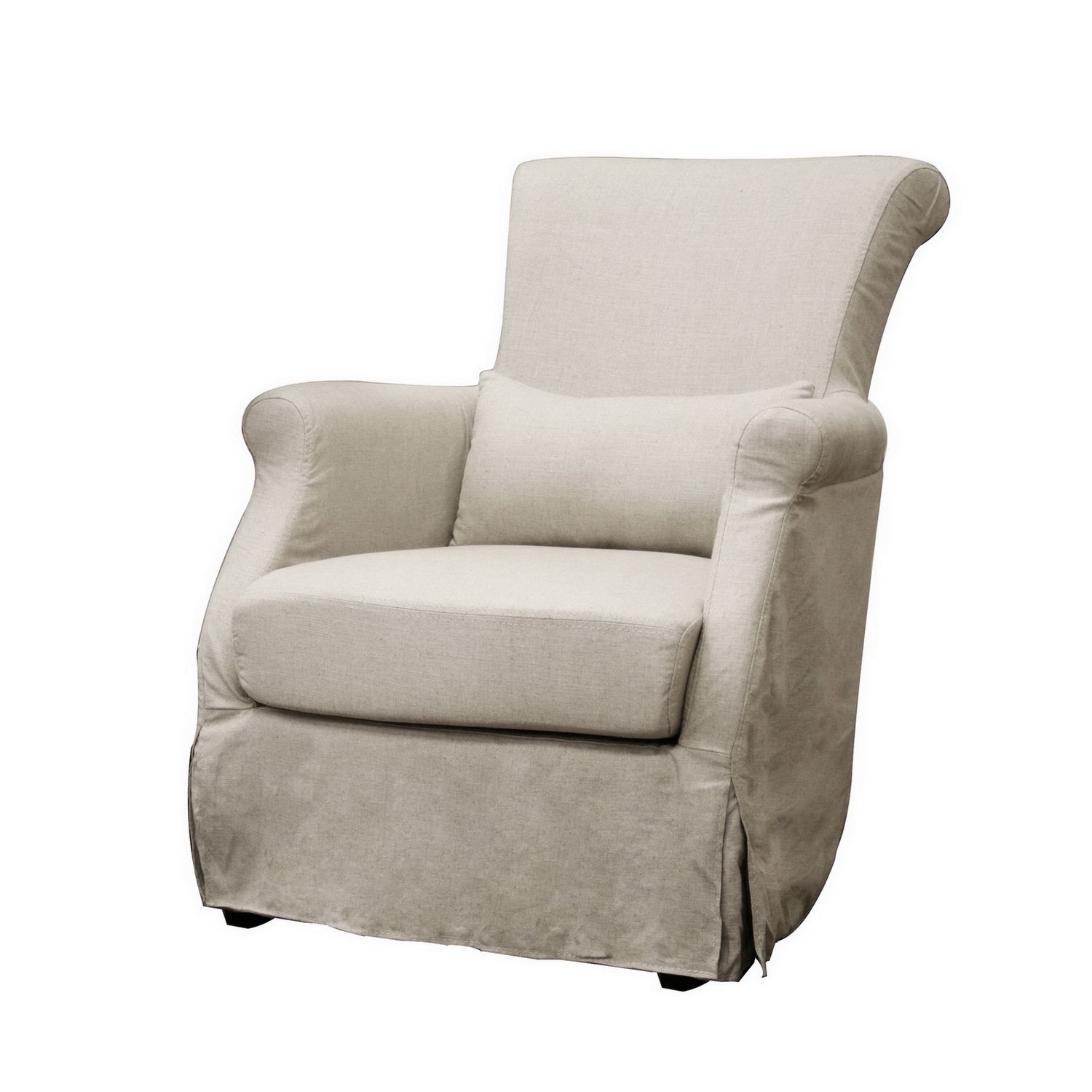 UPC 847321000056 product image for Baxton Carradine Beige Linen Slipcover Modern Club Chair | upcitemdb.com