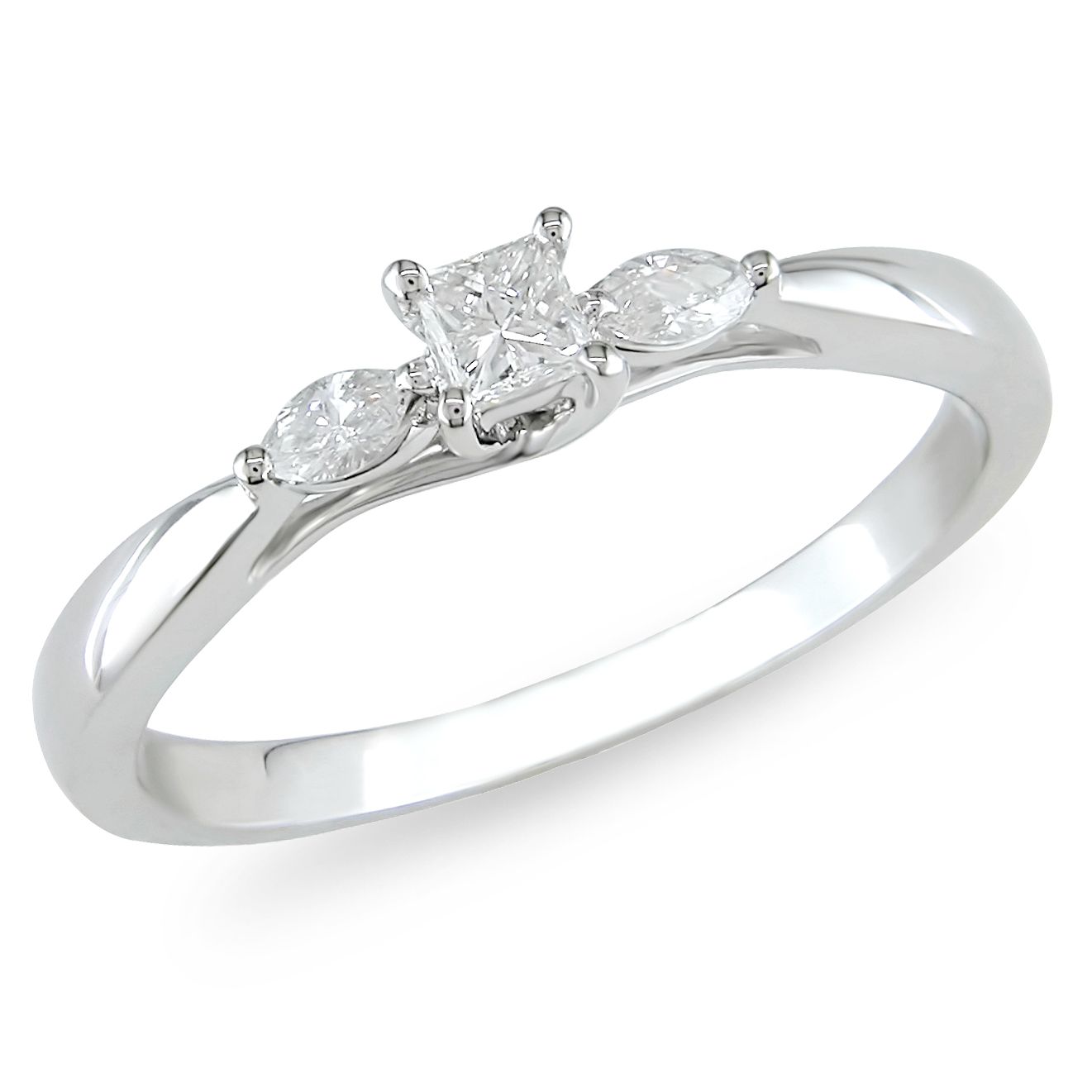 0.25 cttw Diamond Engagement Ring in 10k White Gold at Sears.com
