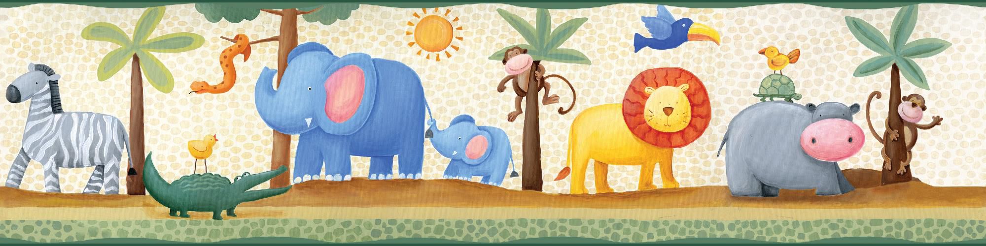 Jungle Adventure Peel & Stick Border