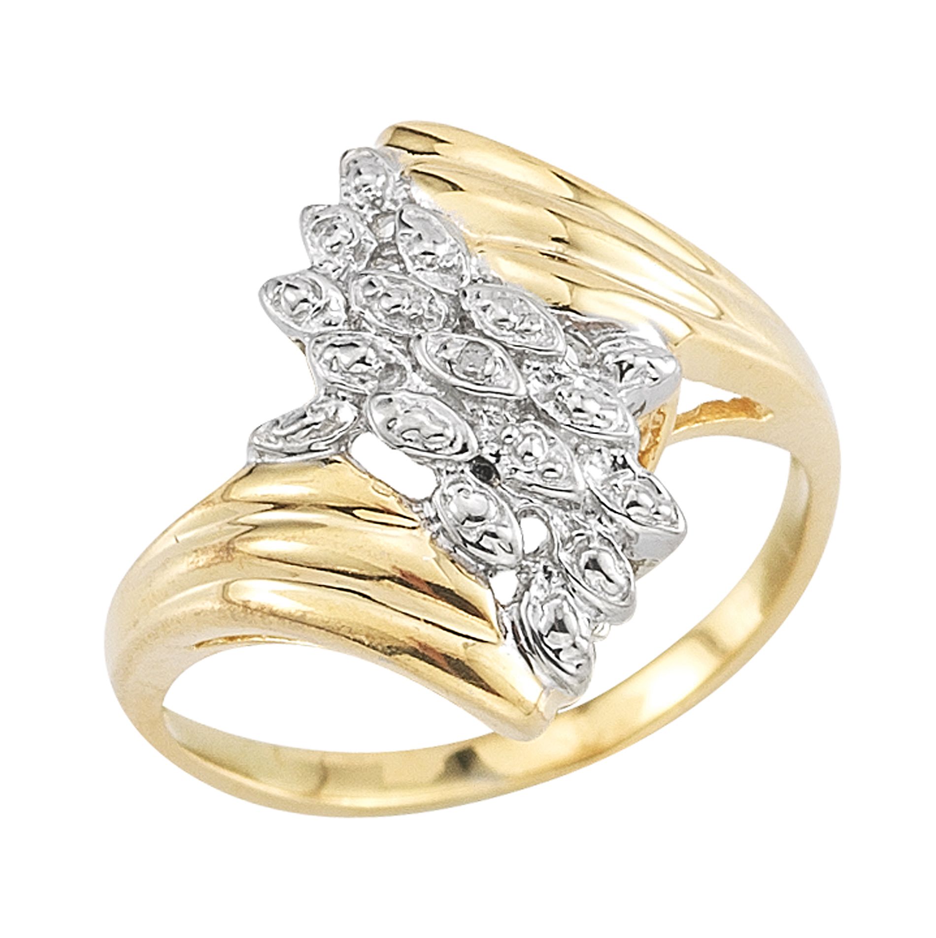 18Kt Gold Over Sterling Silver Diamond Accent Ring at Kmart.com
