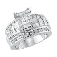 10Kt White Gold Genuine 2.00 Cttw. Diamond Bridal Ring at Sears