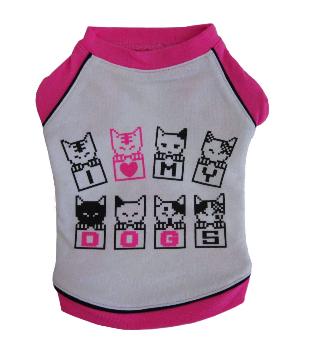 Bark Bone "I ♥ My Dogs" Doggy Tee - Large at Kmart.com