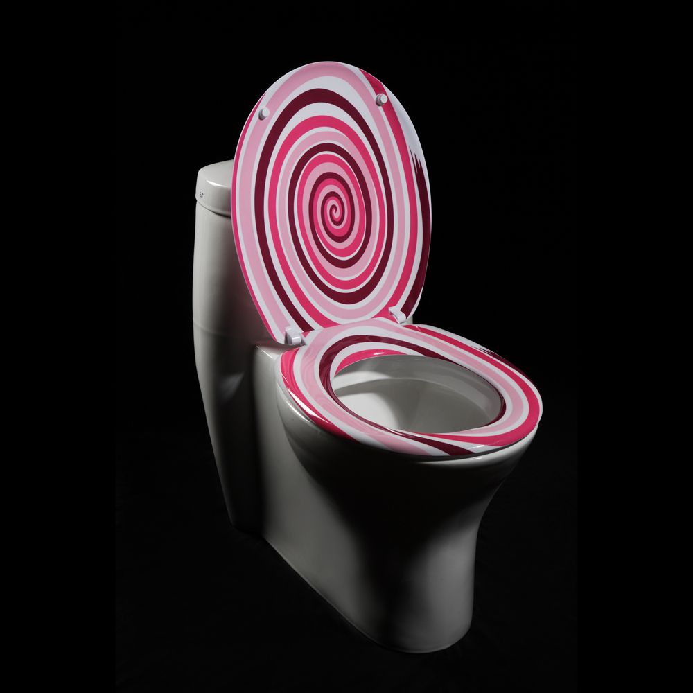 Oxford Creek Pink Spiral Toilet Seat at Kmart.com