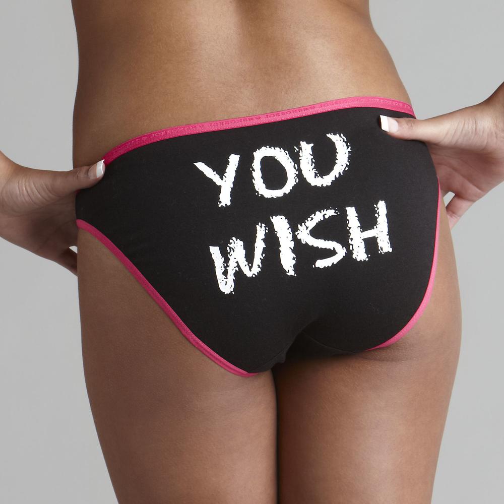 Women's Panties You Wish Rear Print Bikini