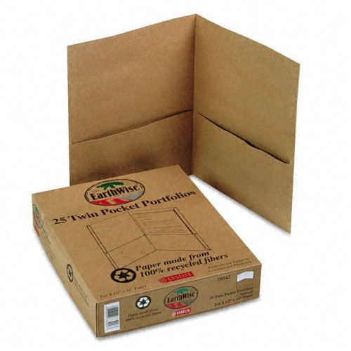 Oxford Recycled Paper Twin-Pocket Portfolio, Natural at Kmart.com