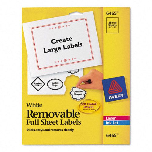 Avery Self-Adhesive White Removable ID Labels at Kmart.com
