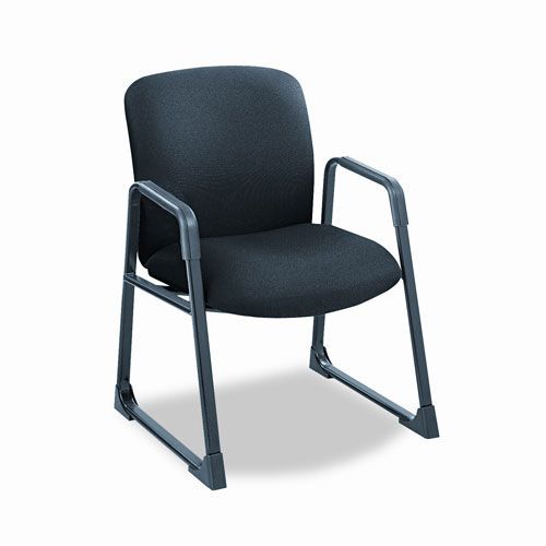 Safco Guest Chair, Big And Tall, Black
