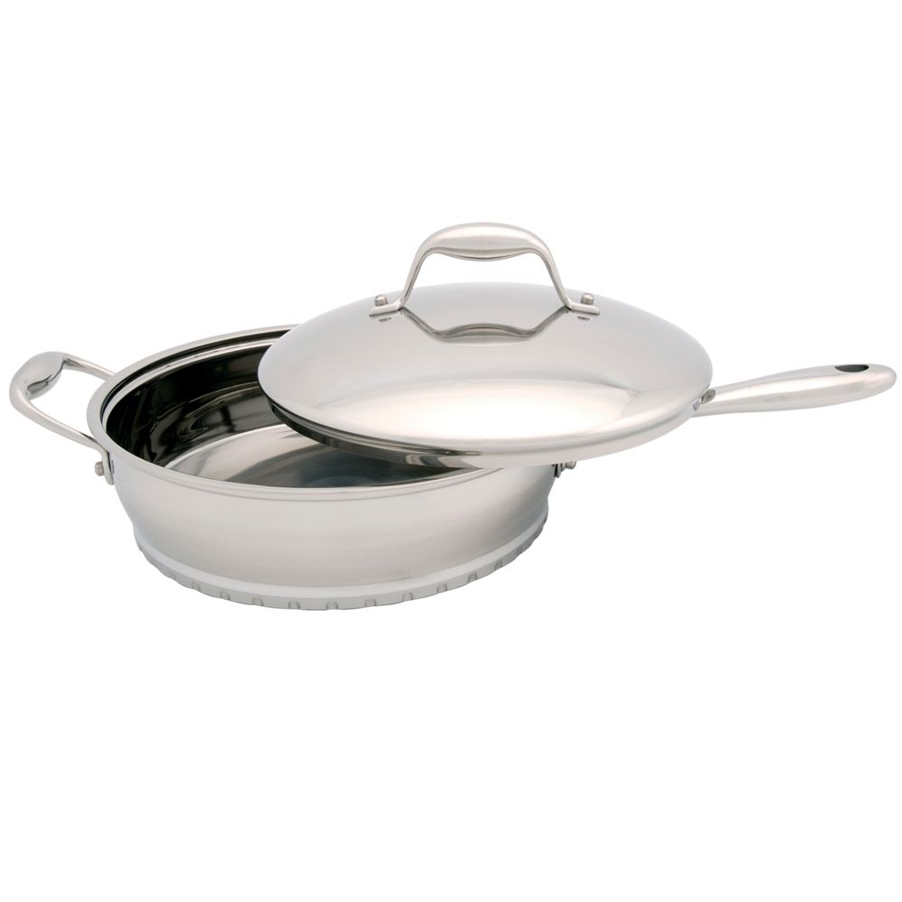 BergHOFF Professional Line Stainless steel 3.1 qt covered deep skillet