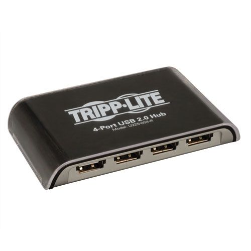 U22-004-R 4 port With 6' USB 2.0 A-B Cable USB 2.0 Hi-Speed Mini Hub