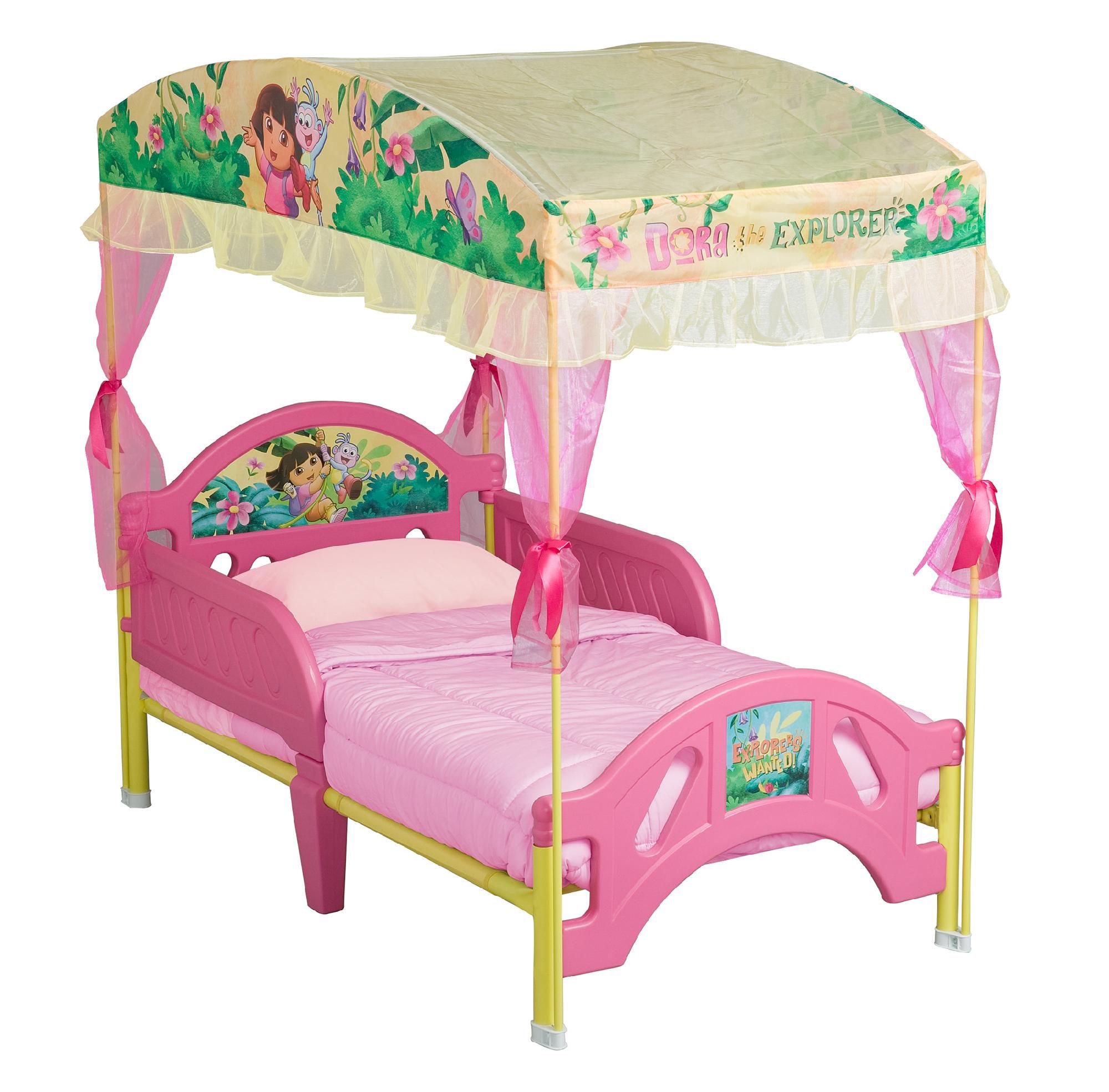 Delta Childrens Dora the Explorer Toddler Bed with Canopy