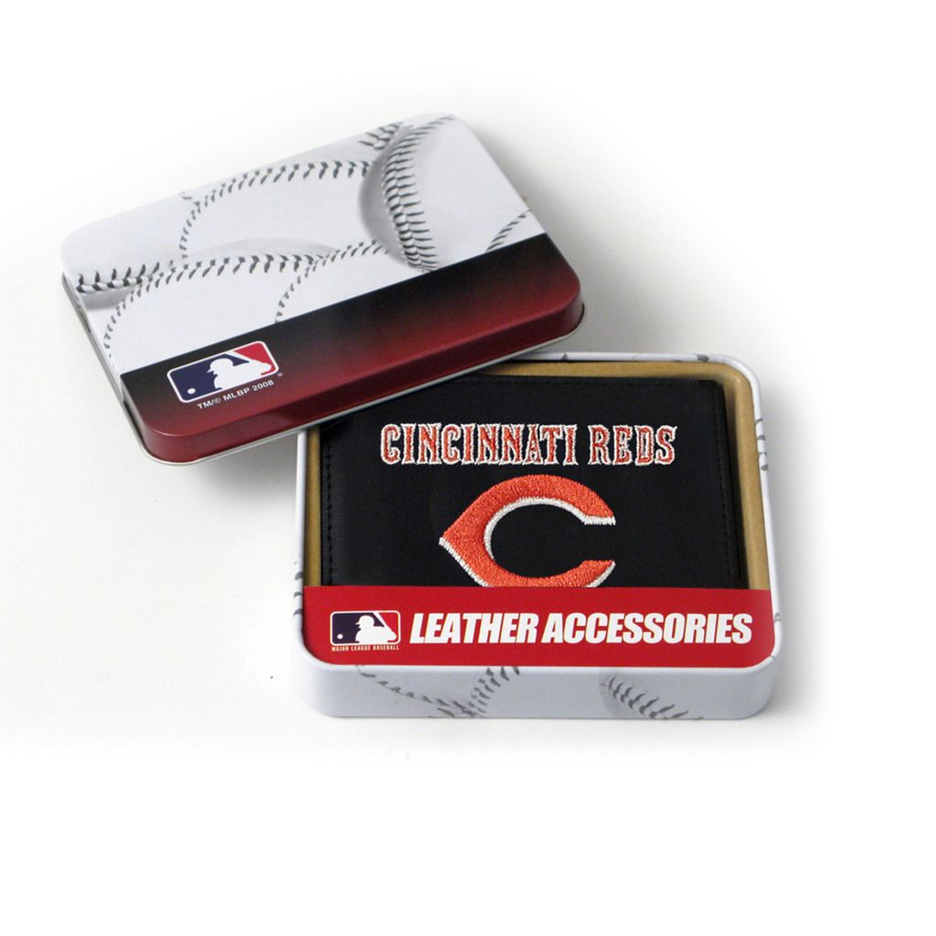 Rico Cincinnati Reds Men's Black Leather Tri-fold Wallet at Kmart.com