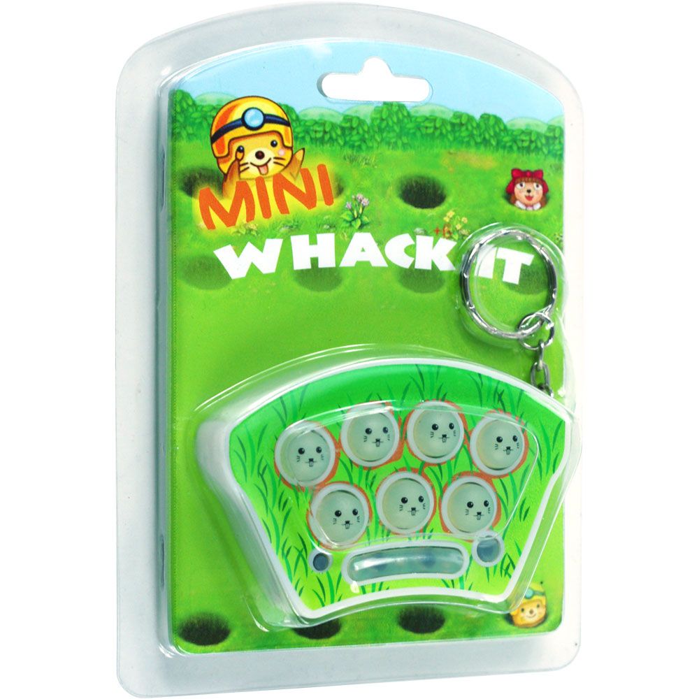 Mini Whack It Game Keychain with Sound and Lights