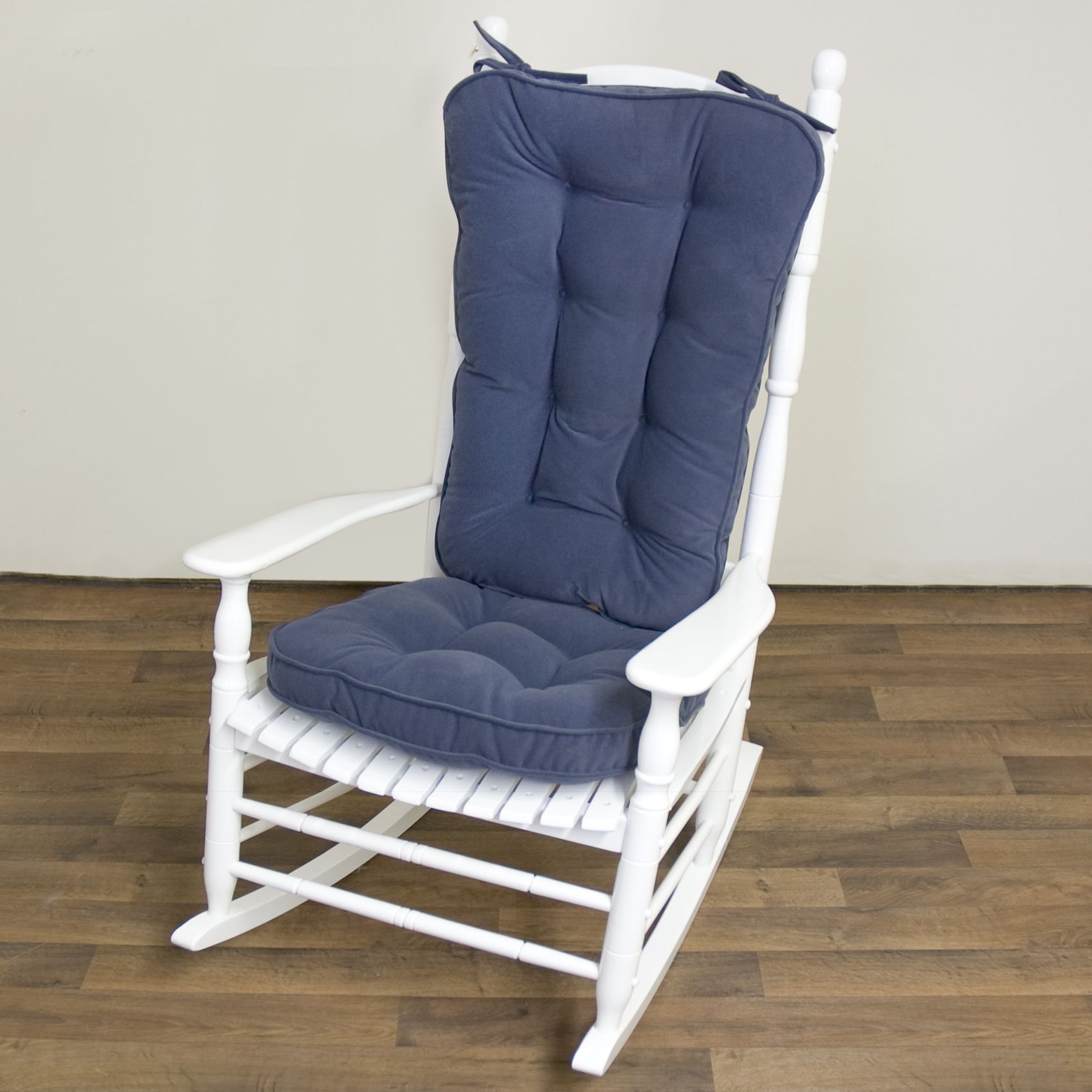 Greendale Home Fashions Jumbo Rocking Chair Cushion - Hyatt fabric -  Denim. at Sears.com