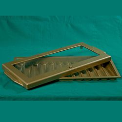 12 Tube Aluminum Chip Tray with Cover