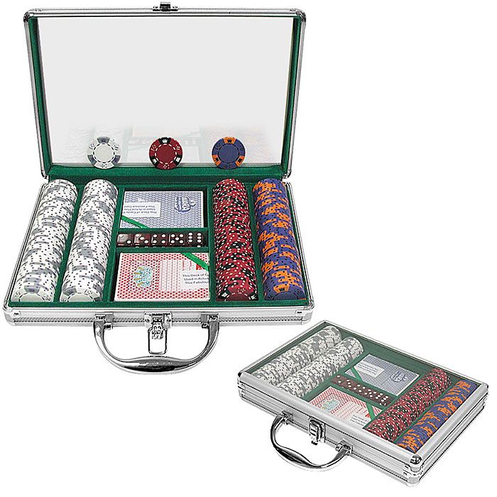 Trademark Poker 200 Chip Tri-Color Triple Crown Set w/Clear Cover Alum. Case at Kmart.com