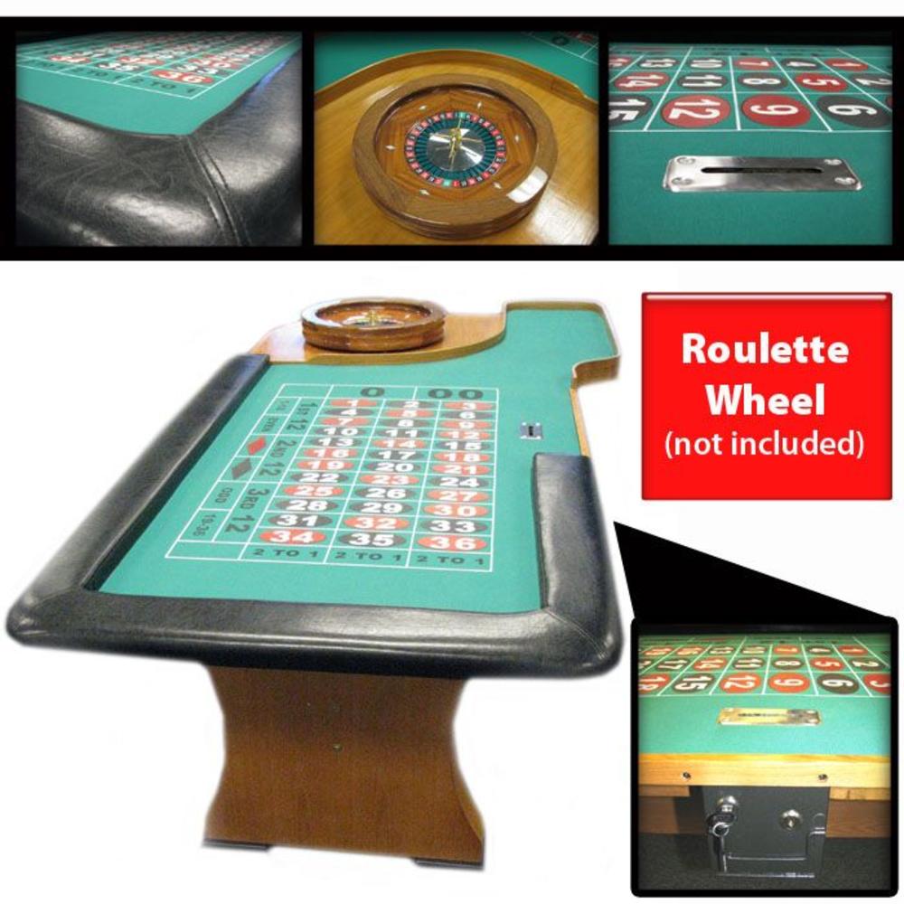 94 Inch Roulette Table with Padded Armrest