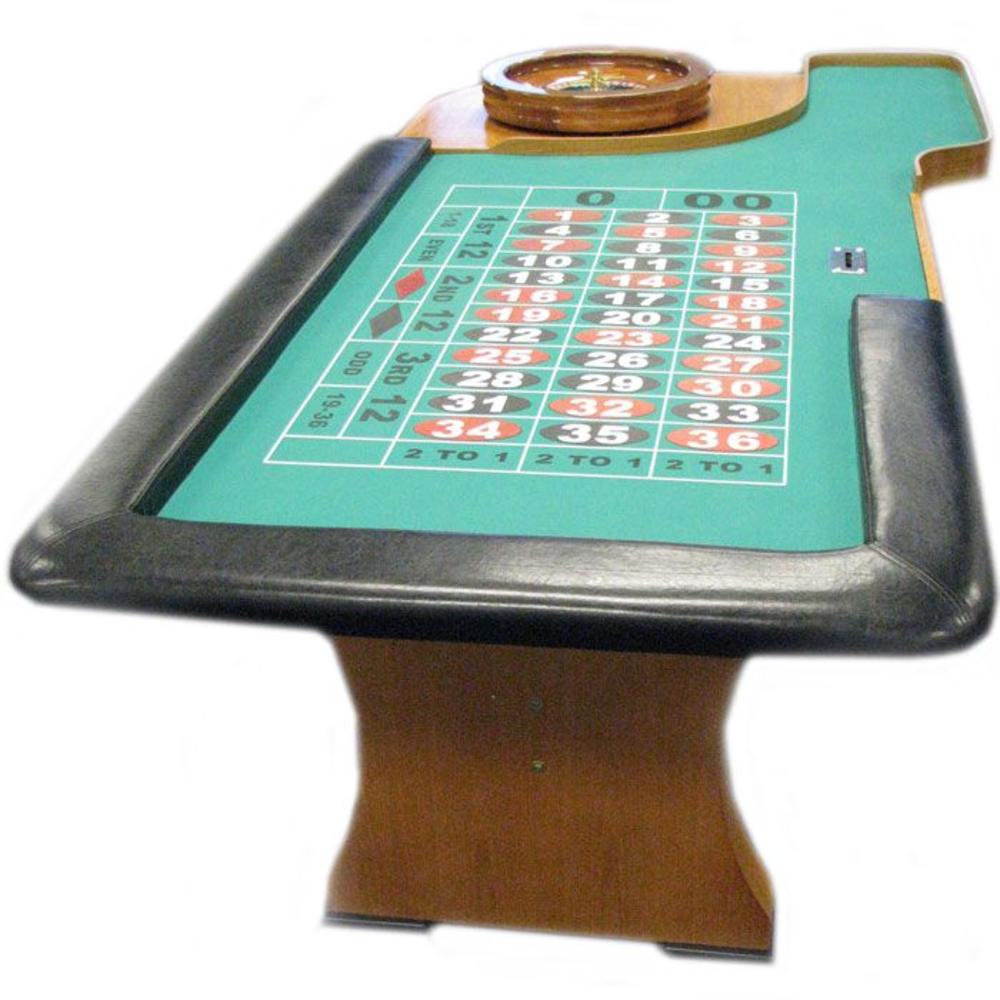 94 Inch Roulette Table with Padded Armrest
