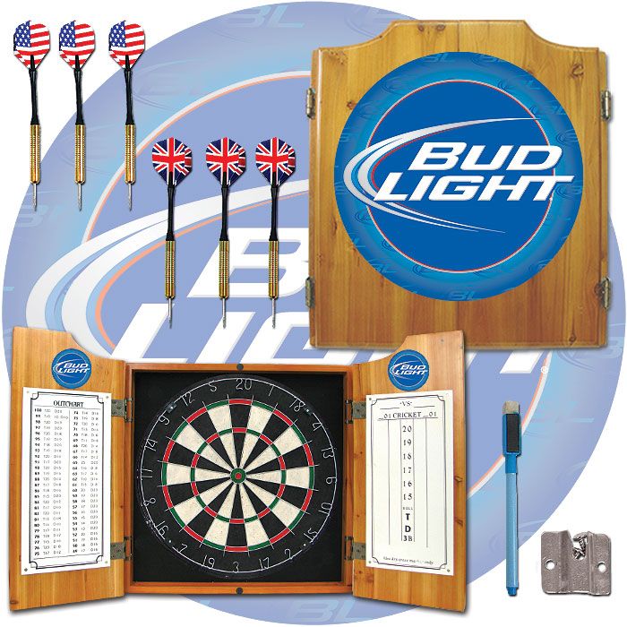 Trademark Bud Light Dart Cabinet Includes Darts and Board at Kmart.com