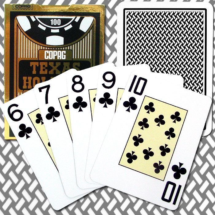 Copag&#153; Poker Size Texas Holdem Design Jumbo Index - Black
