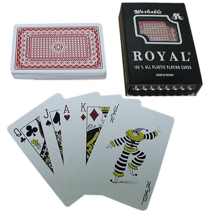 Trademark Poker One Red Deck- Royal 100% Plastic Playing Cards /Star Pattern at Kmart.com